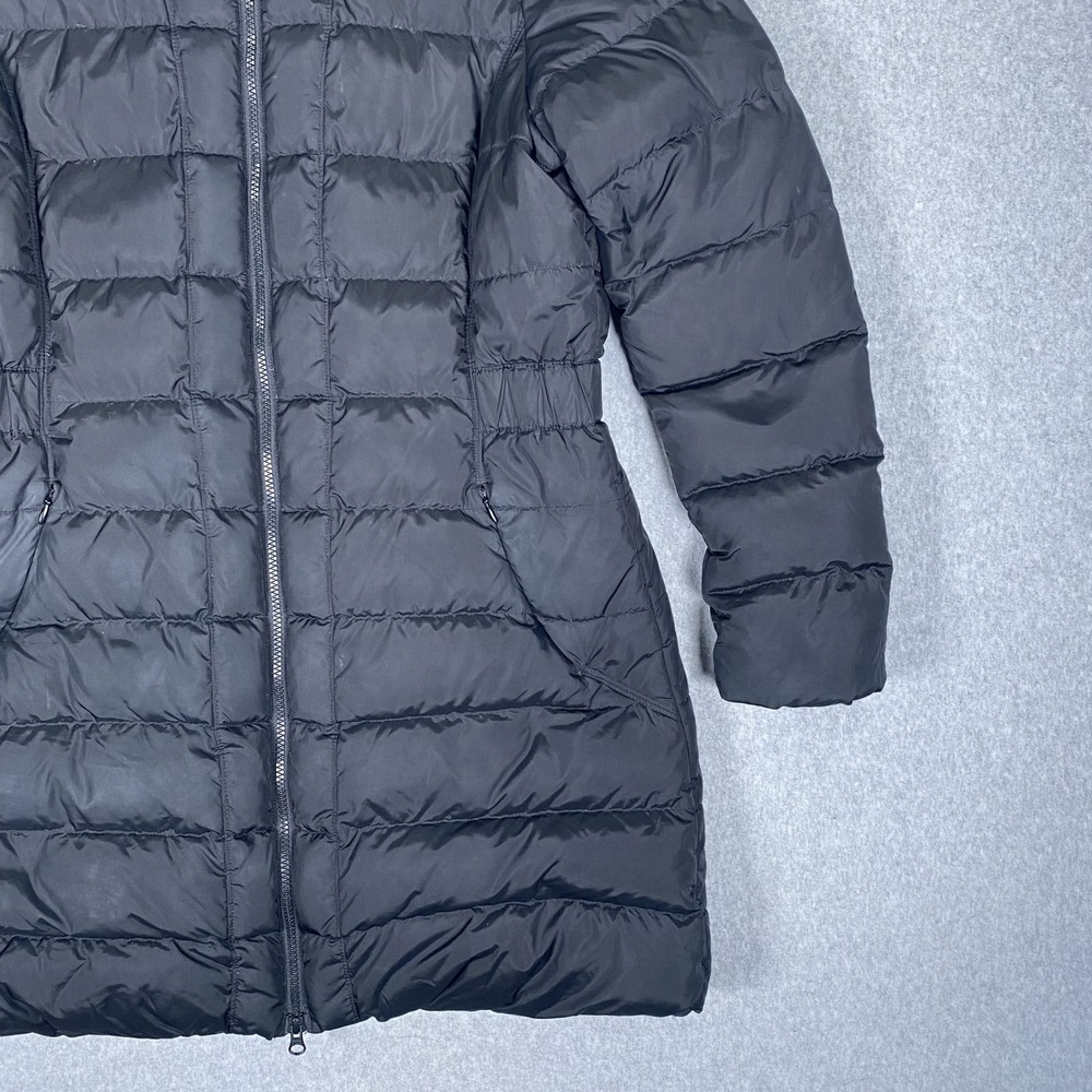 The North Face Metropolis Parka Women Large Black Pink Down Puffer Hooded Jacket - Picture 5 of 16